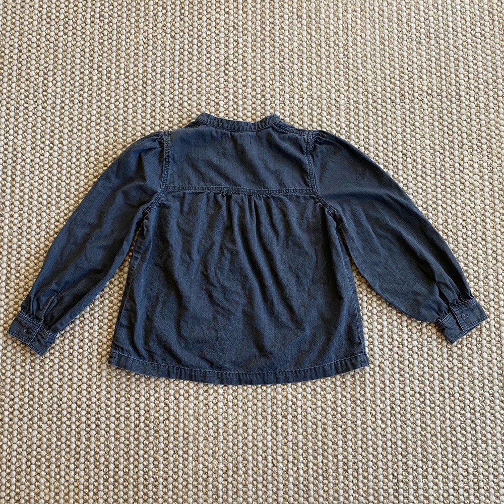 Madewell Black Peasant Top - Picture 3 of 5